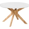 Homeville Palmi 120x120x75cm eg hvid/natur