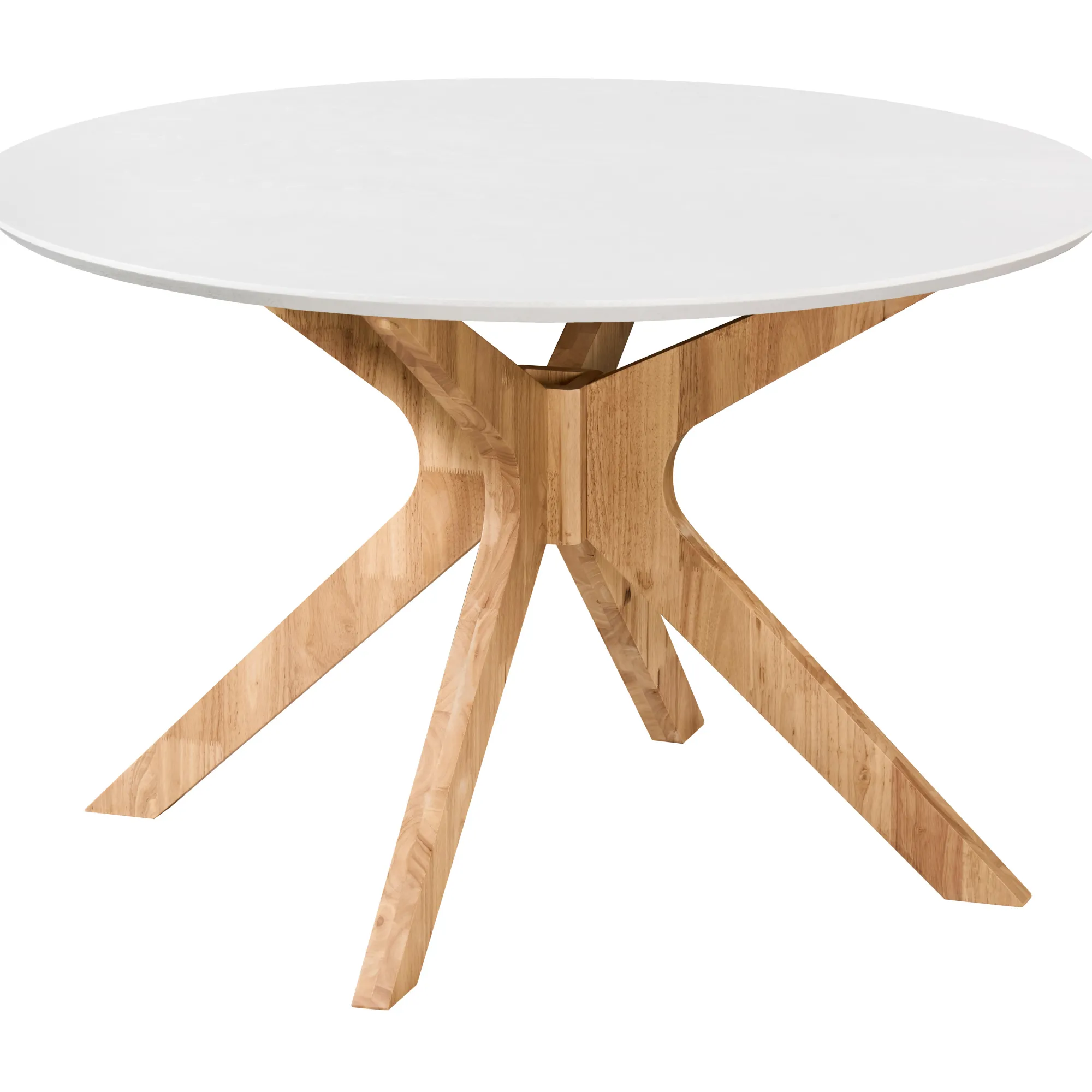 Homeville Palmi 120x120x75cm eg hvid/natur