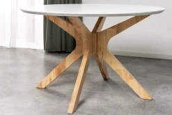 Homeville Palmi 120x120x75cm eg hvid/natur