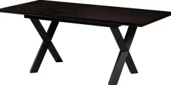 Homeville Pisa 185x90x75cm eg mørkebrun/sort