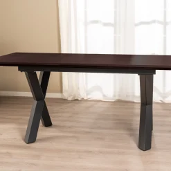 Homeville Pisa 185x90x75cm eg mørkebrun/sort