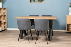 Homeville Pisa 185x90x75cm eg natur/sort