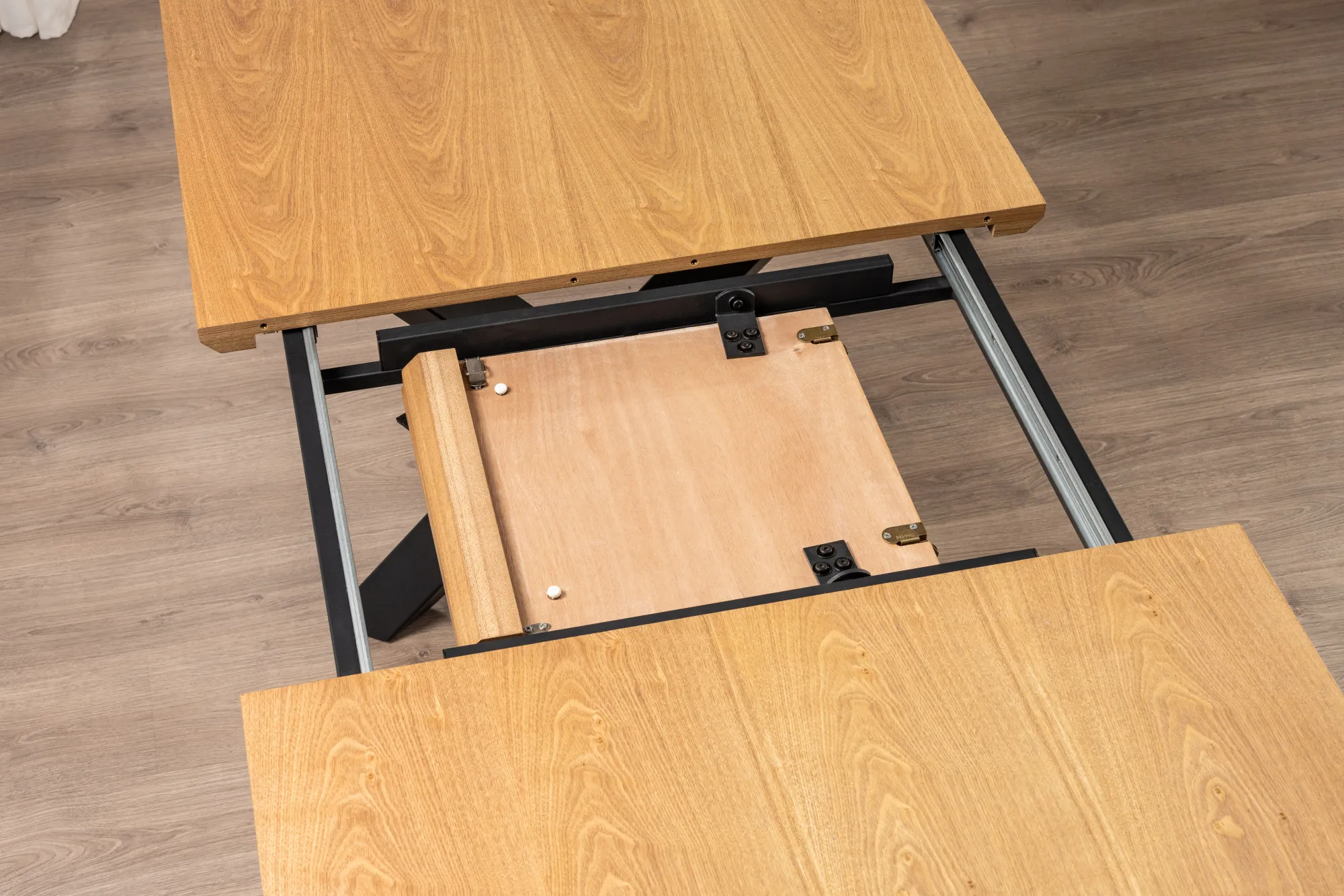 Homeville Pisa 185x90x75cm eg natur/sort
