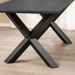 Homeville Pisa 185x90x75cm eg smoked/sort