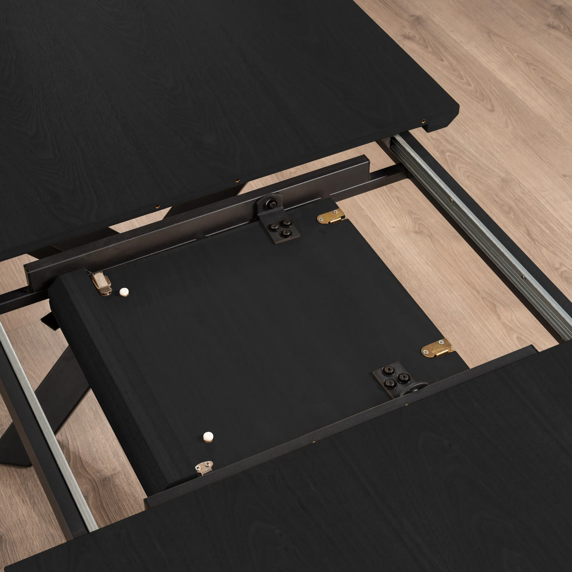Homeville Pisa 185x90x75cm eg sort/sort