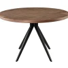 Homeville Portofino med skråben 120x120x75cm mørkebrun/sort