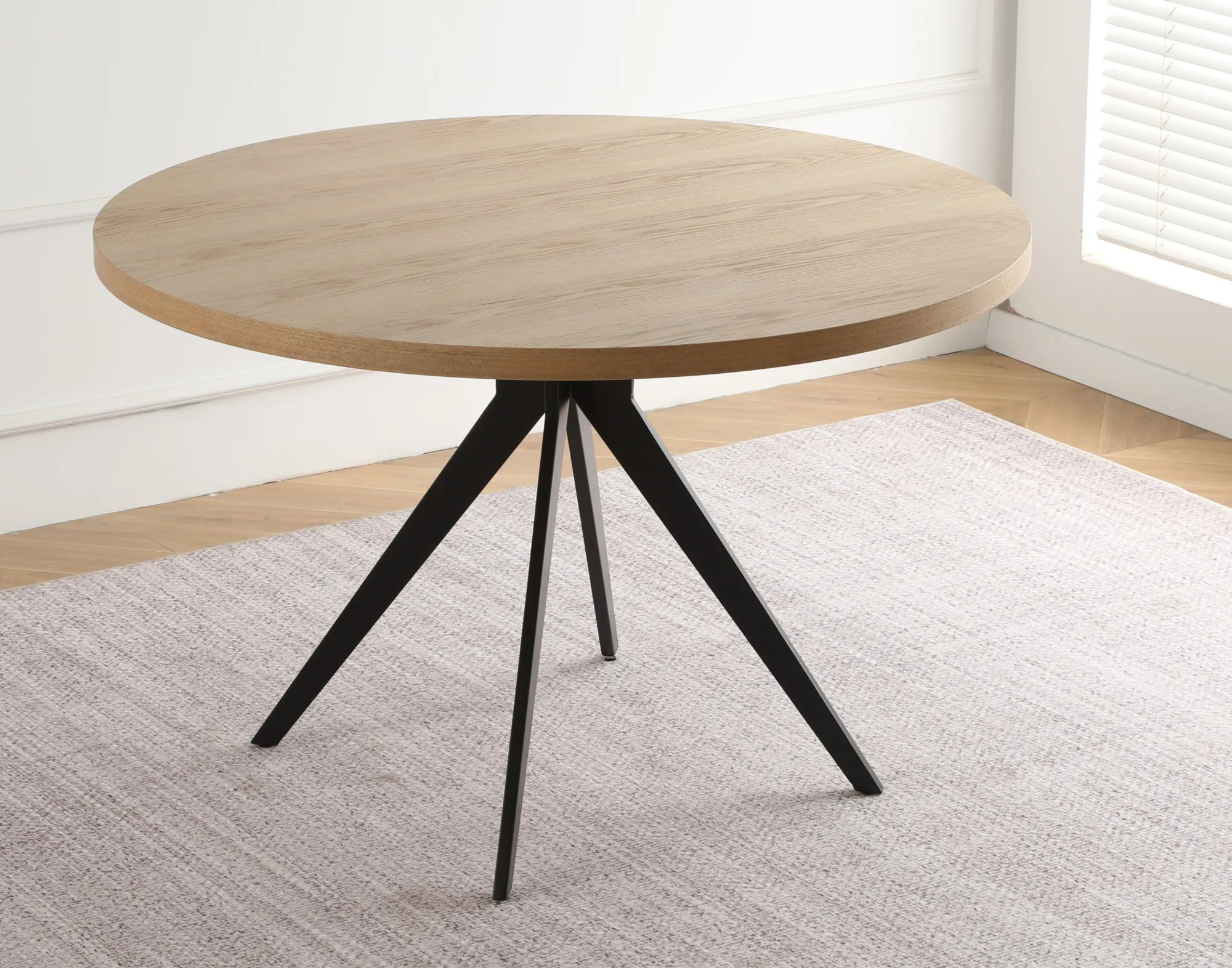 Homeville Portofino med skråben 120x120x75cm natur/sort