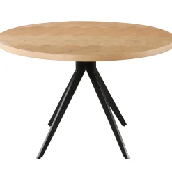Homeville Portofino sildeben med skråben 120x120x75cm hvidolieret/sort