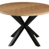 Homeville Portofino sildeben med stjernestel 120x120x75cm hvidolieret/sort