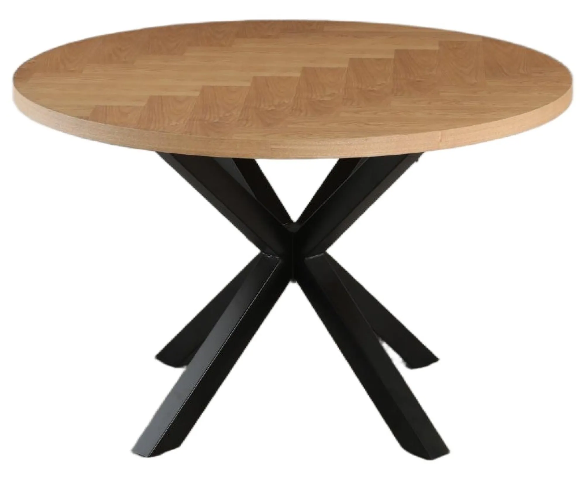 Homeville Portofino sildeben med stjernestel 120x120x75cm hvidolieret/sort