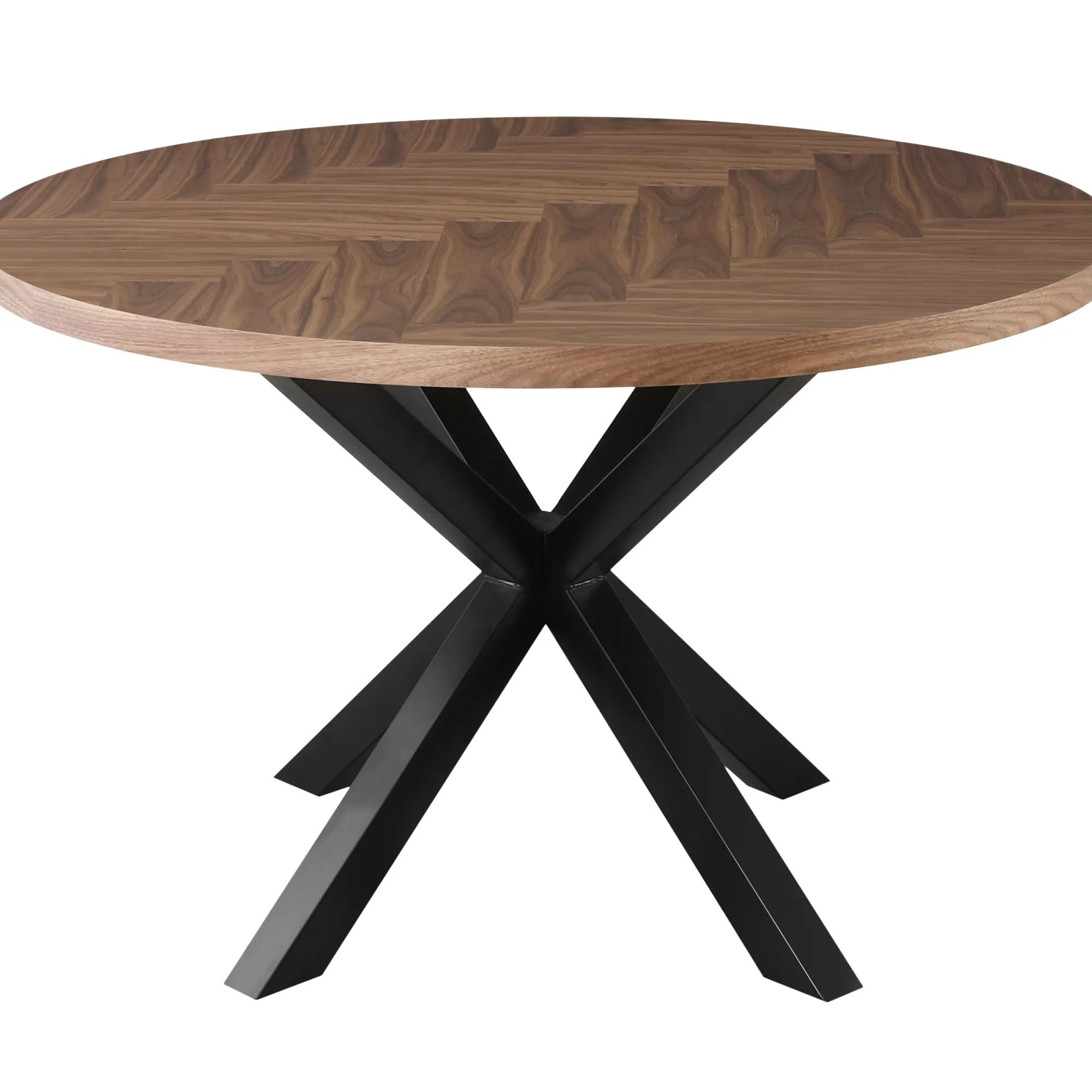 Homeville Portofino sildeben med stjernestel 120x120x75cm mørkebrun