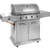 Heatus Premium gasgrill med 4 brændere og sideblus