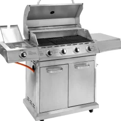 Heatus Premium gasgrill med 4 brændere og sideblus