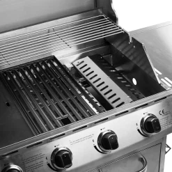 Heatus Premium gasgrill med 4 brændere og sideblus