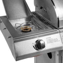 Heatus Premium gasgrill med 4 brændere og sideblus
