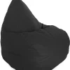 Homeville Premium oval sækkestol sort