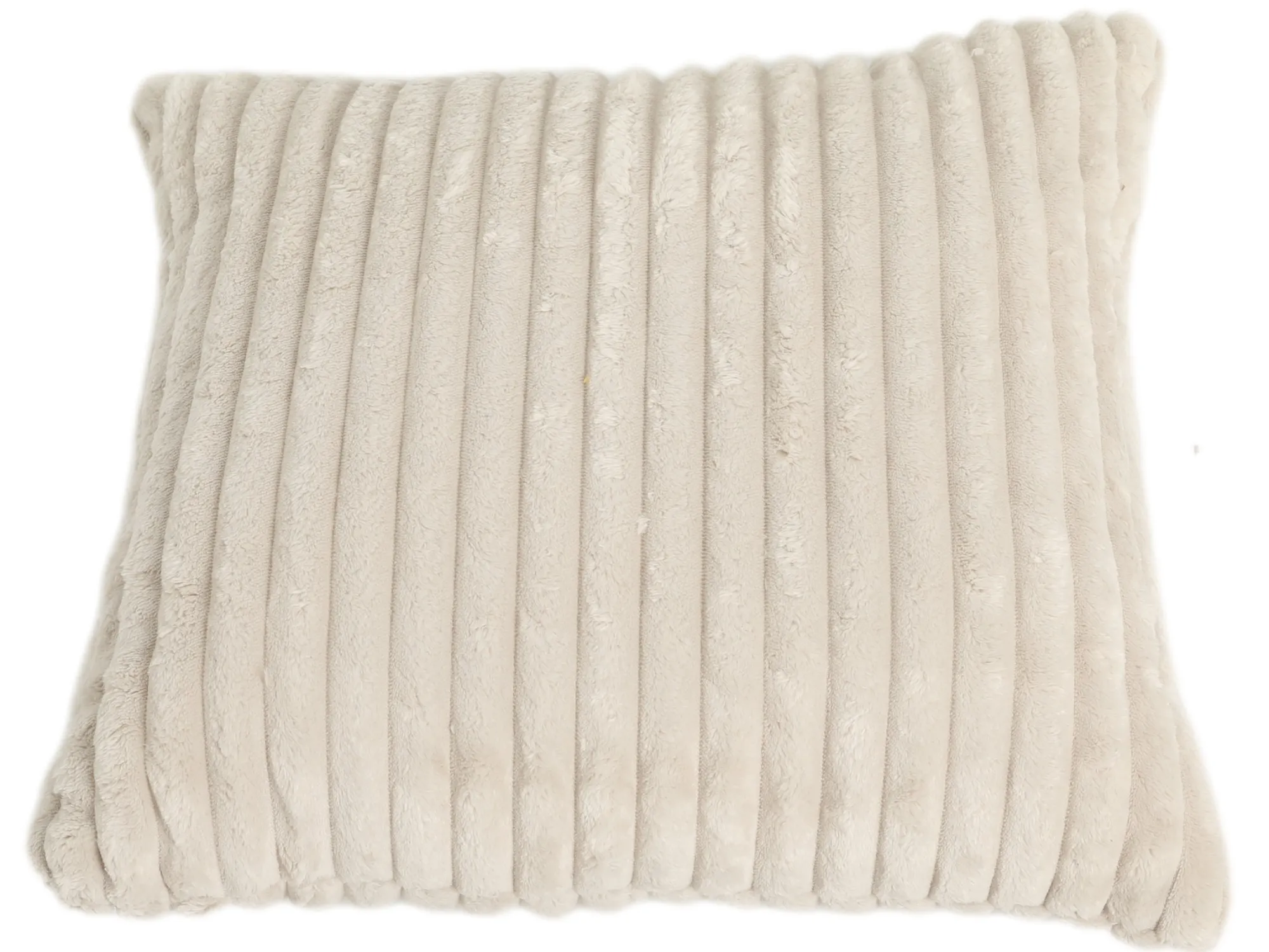 Homeville Pude imiteret pels beige 50x50cm