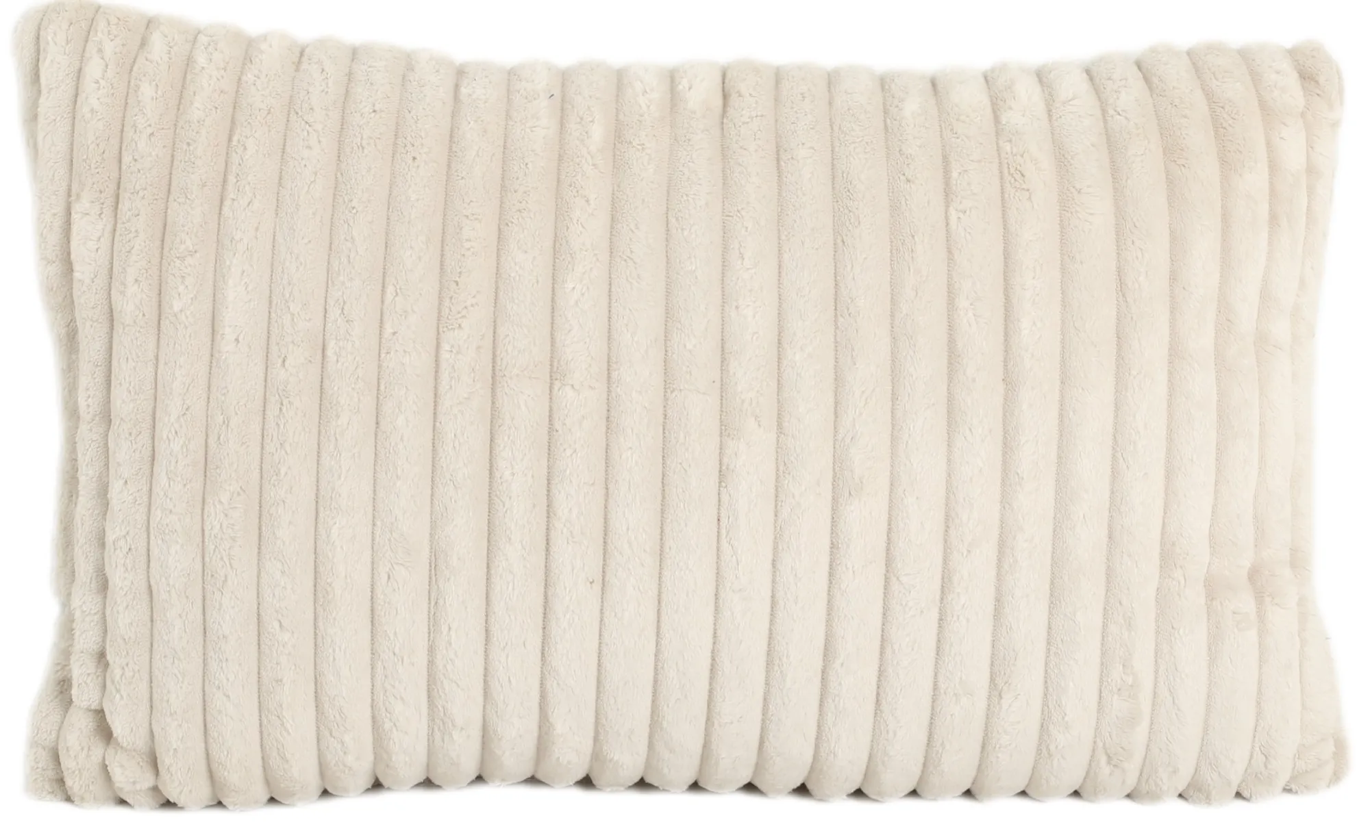 Homeville Pude imiteret pels beige 60x40cm