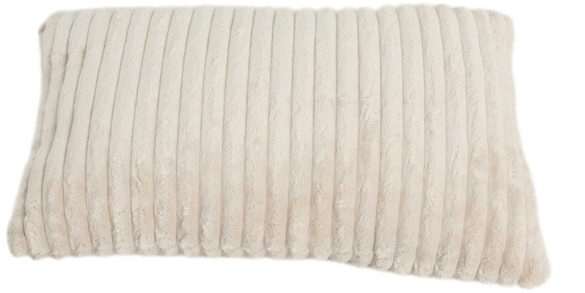 Homeville Pude imiteret pels beige 60x40cm