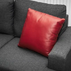 Homeville Pude læder rød 38x38cm