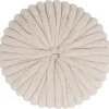 Homeville Pude rund imiteret pels beige