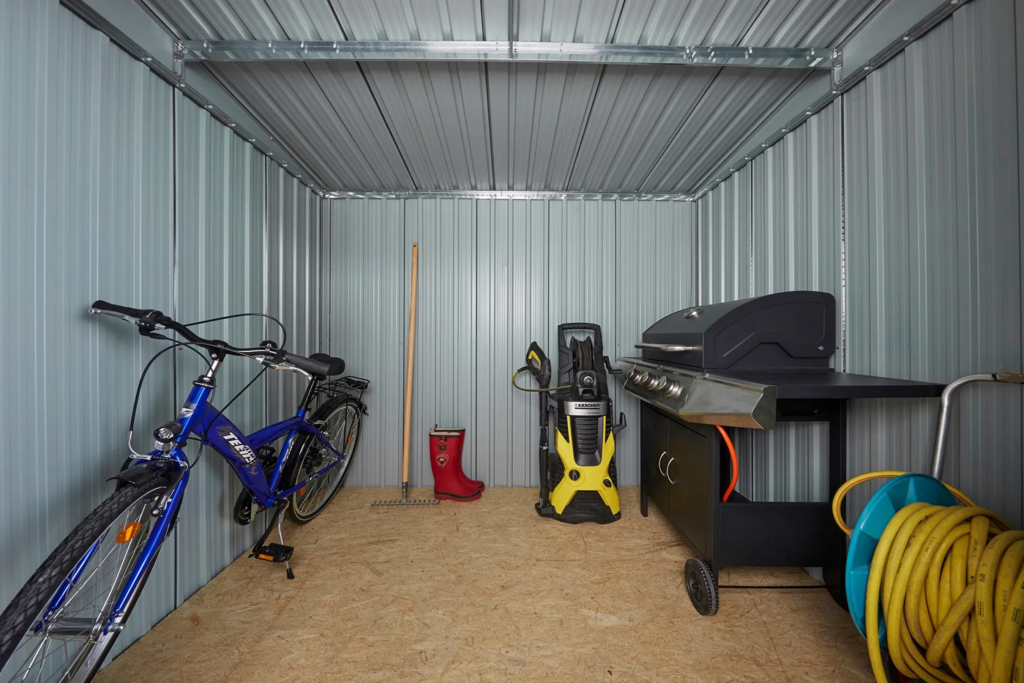 Workmann Redskabsskur stål antracit 4.5m2