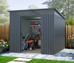 Workmann Redskabsskur stål antracit 6.6m2