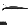 Moreland Roma Parasol 360rotation sort med Parasolfod 100L