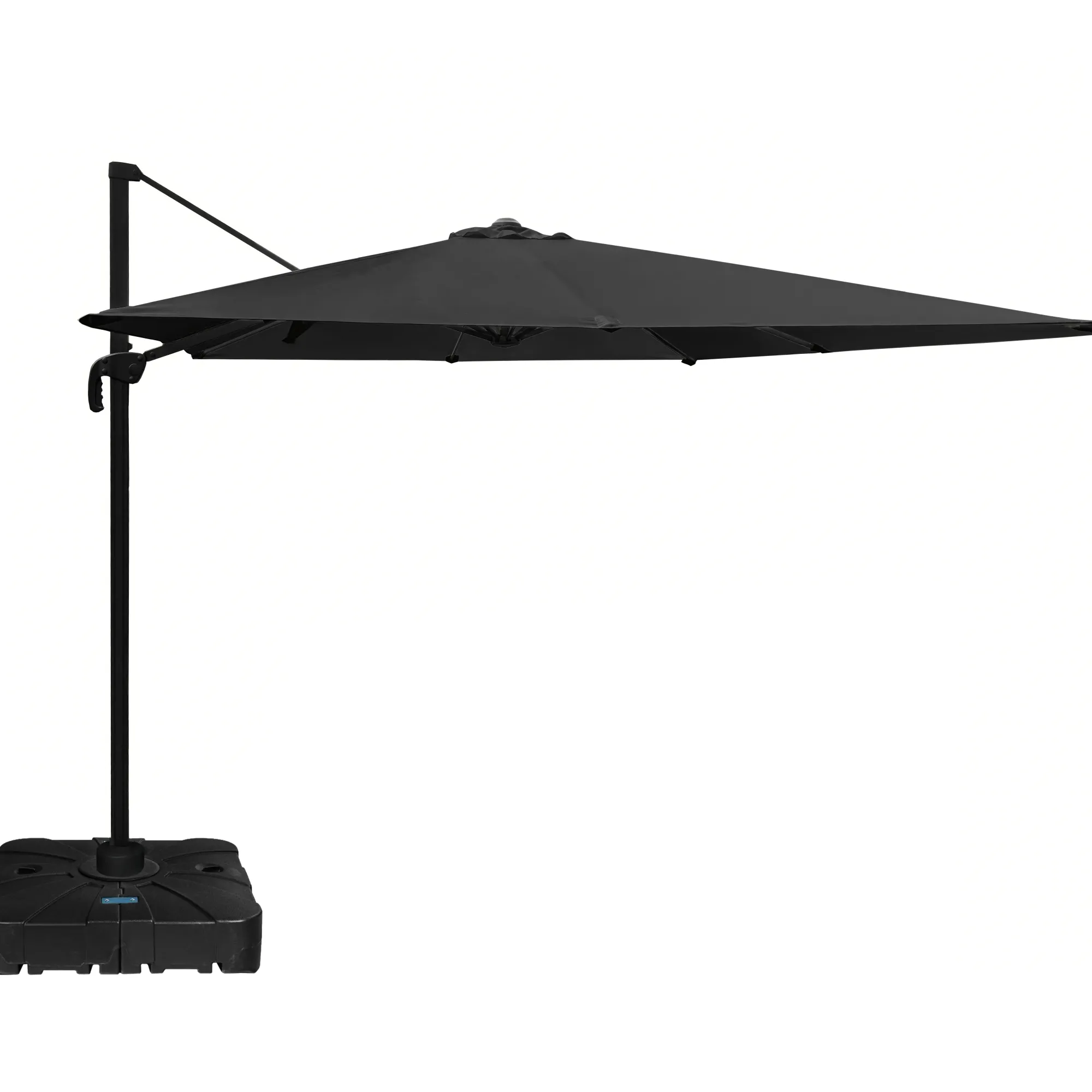 Moreland Roma Parasol 360rotation sort med Parasolfod 100L