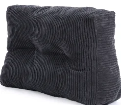 Homeville Ryghynde fløjl antracitgrå 65x40x15cm