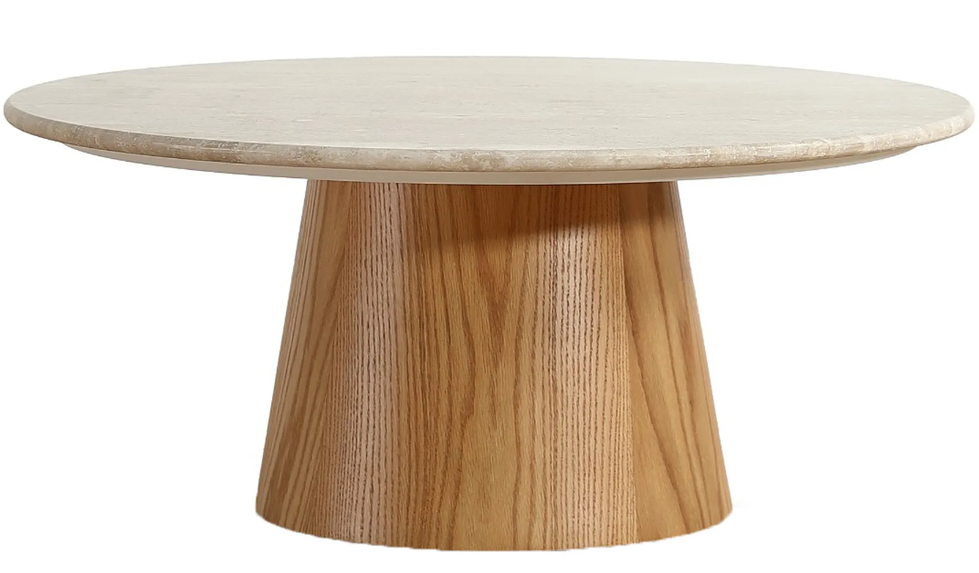 Homeville Saline sofabord marmor/træ natur ø80cm
