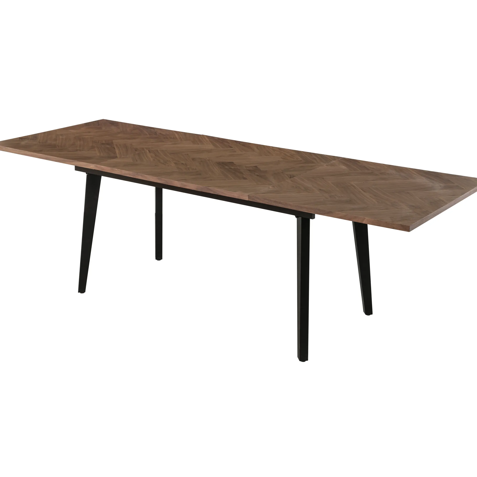 Homeville San Marino sildeben med skråben 240x90x76cm mørkebrun/sort