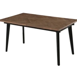 Homeville San Marino sildeben med skråben 240x90x76cm mørkebrun/sort