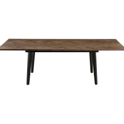 Homeville San Marino sildeben med skråben 240x90x76cm mørkebrun/sort