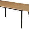 Homeville San Marino sildeben med skråben 240x90x76cm natur/sort