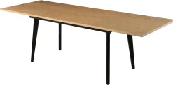 Homeville San Marino sildeben med skråben 240x90x76cm natur/sort