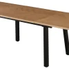 Homeville San Marino sildeben med stjernestel 240x90x76 natur/sort