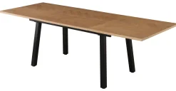 Homeville San Marino sildeben med stjernestel 240x90x76 natur/sort