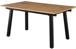 Homeville San Marino sildeben med stjernestel 240x90x76 natur/sort