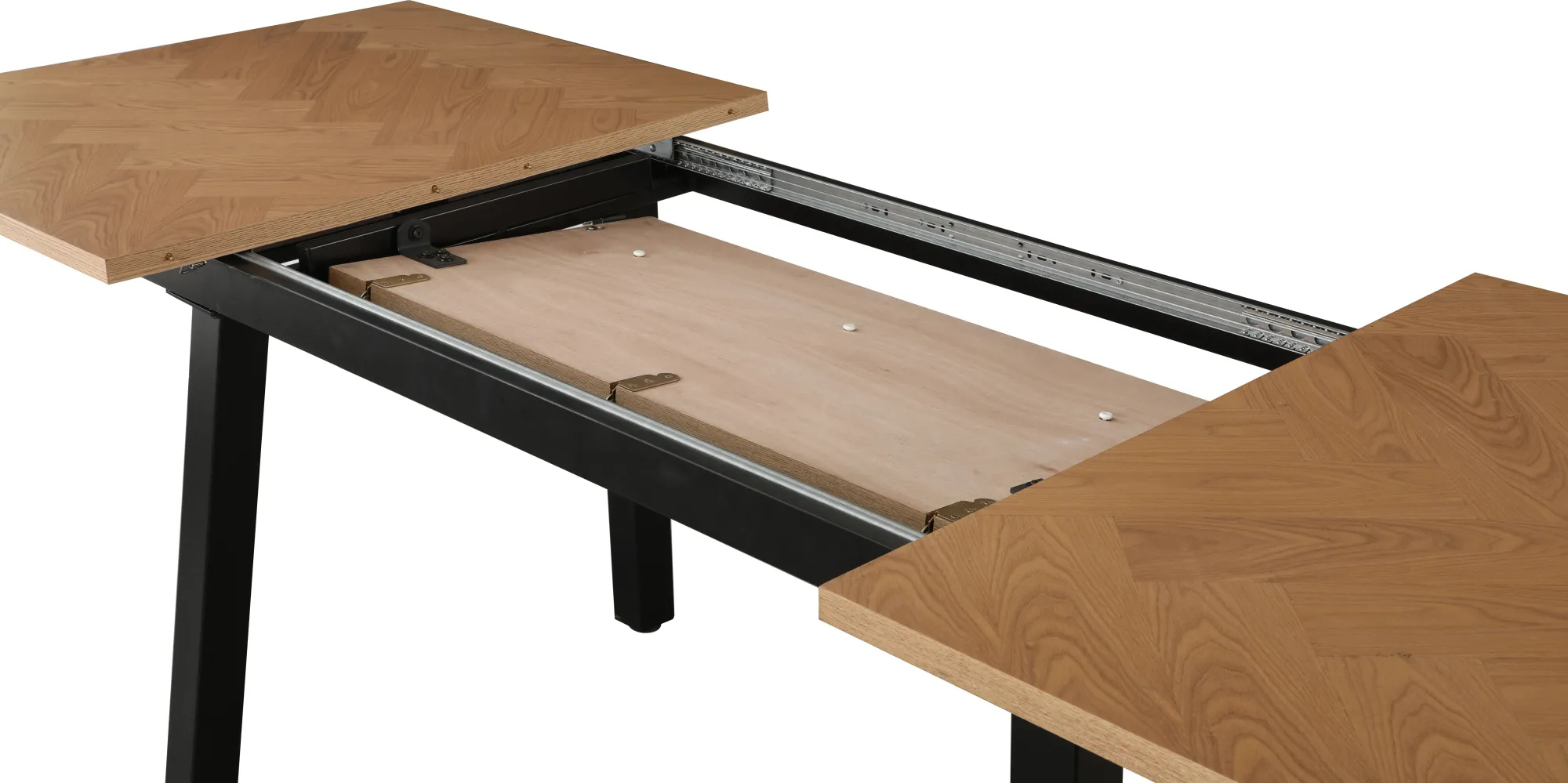Homeville San Marino sildeben med stjernestel 240x90x76 natur/sort