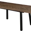 Homeville San Marino sildeben med stjernestel 240x90x76cm mørkebrun/sort