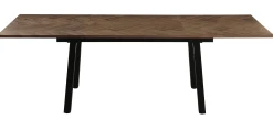 Homeville San Marino sildeben med stjernestel 240x90x76cm mørkebrun/sort