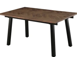 Homeville San Marino sildeben med stjernestel 240x90x76cm mørkebrun/sort