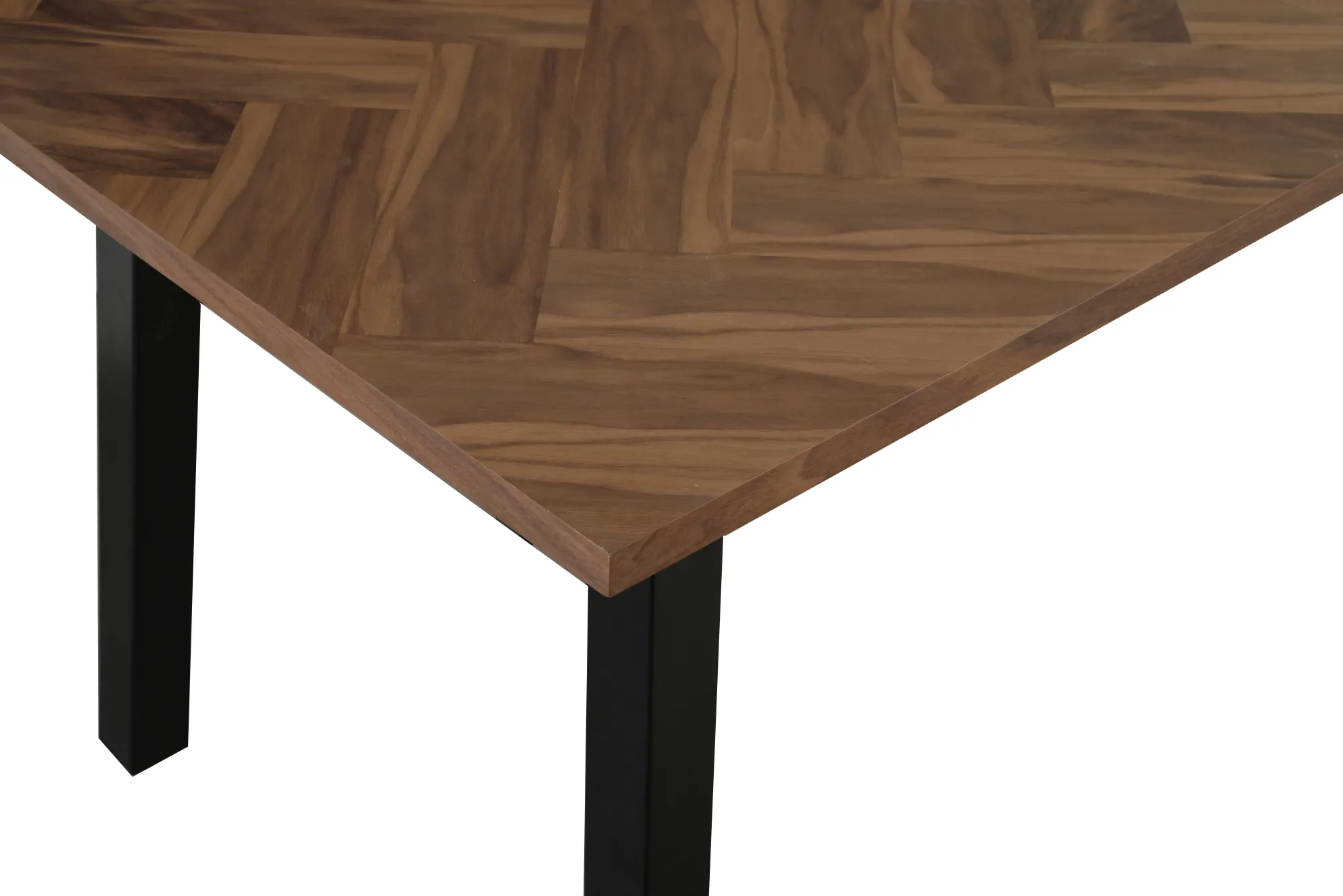Homeville San Marino sildeben med stjernestel 240x90x76cm mørkebrun/sort