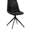 Homeville Sanne med drejefunktion cowboystof sort
