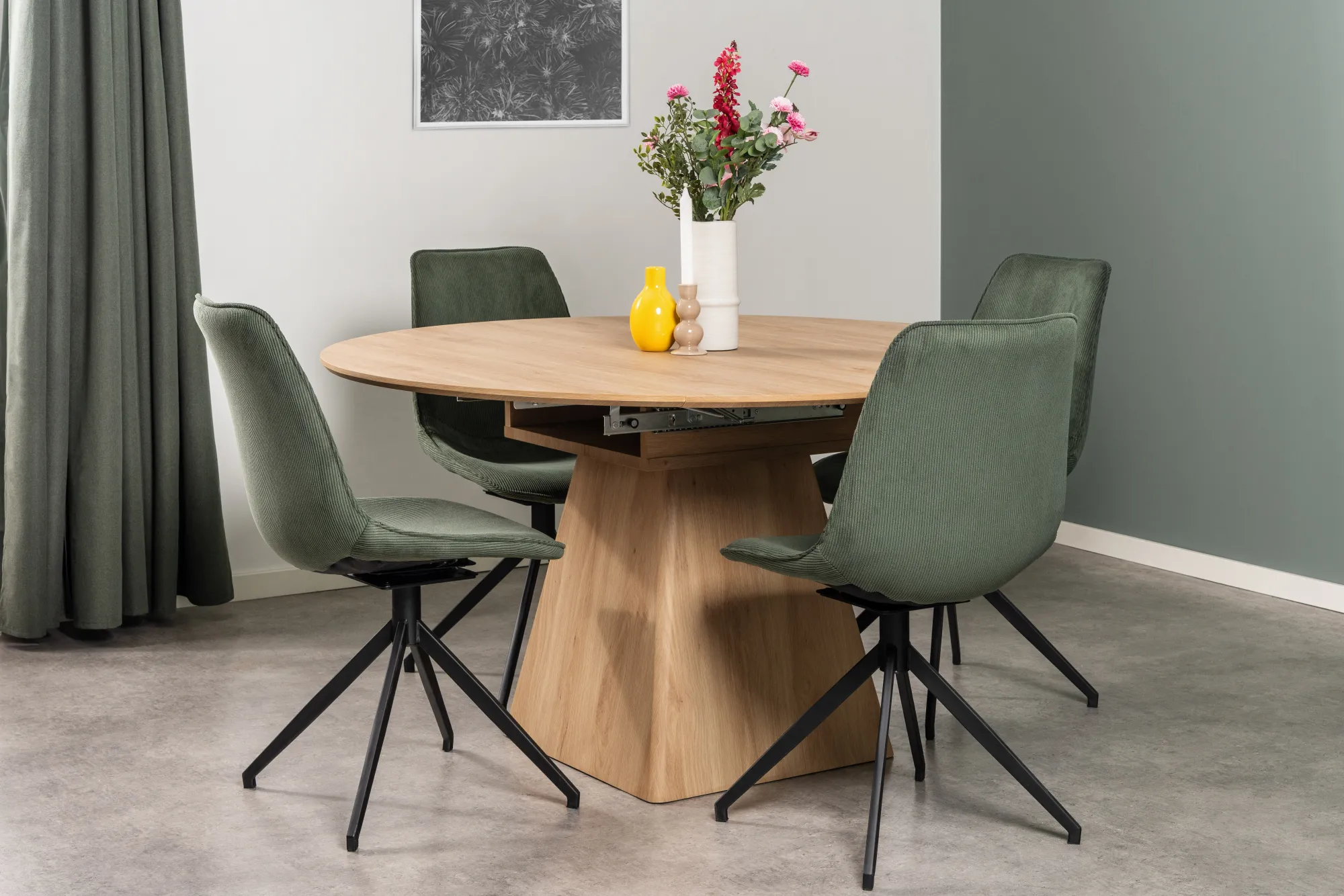 Homeville Sanremo 80/140x140x75cm eg/natur