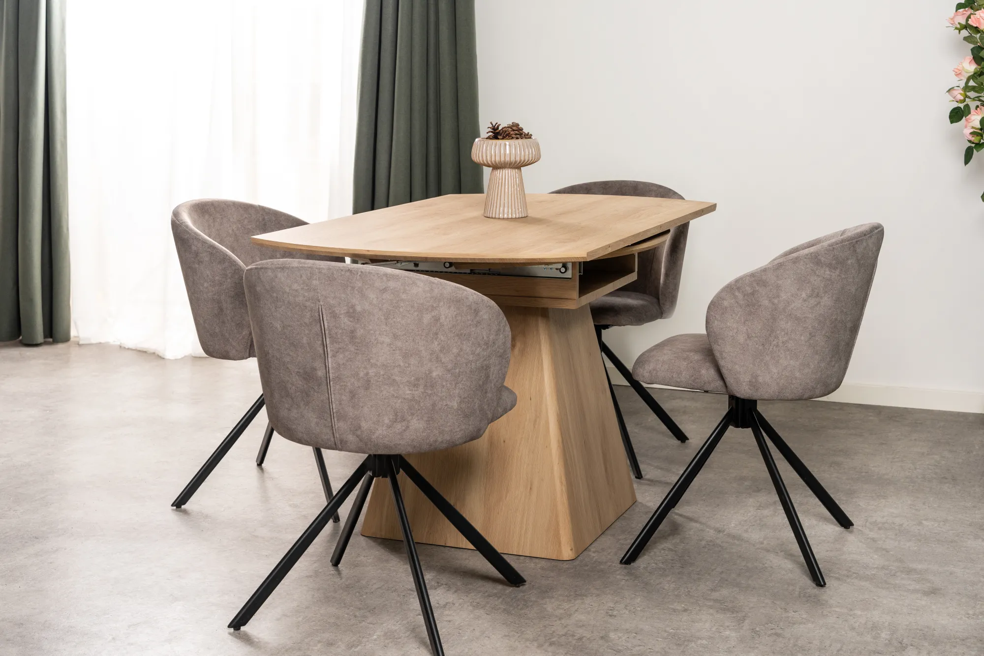 Homeville Sanremo 80/140x140x75cm eg/natur