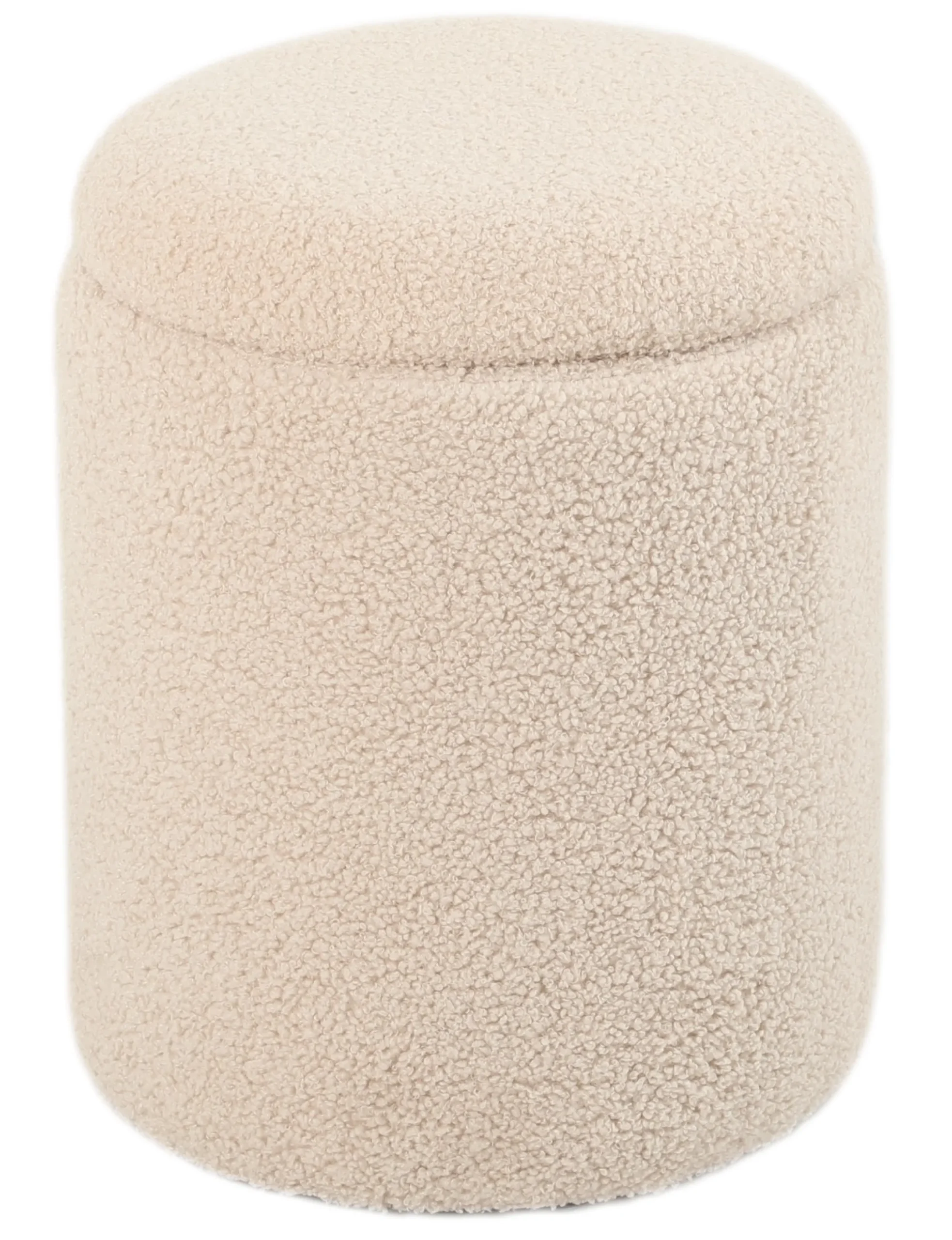 Homeville Sarda med opbevaring teddystof beige