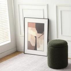 Homeville Sarda med opbevaring teddystof mørkegrøn