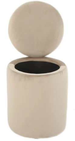 Homeville Sarda med opbevaring velour beige